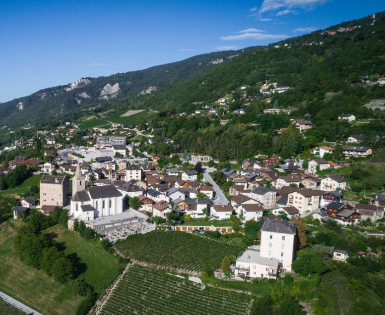 Campagne de communication Noble-Contrée Valais Fusion des comunes de Miège, Veyras et Venthône