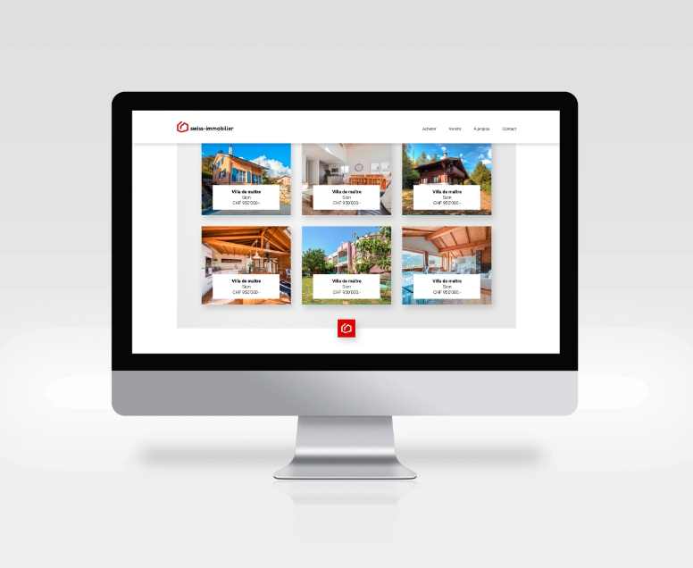 Site internet Swiss Immobilier